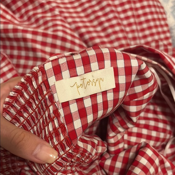 Petersyn Red Gingham Mini Dress - Picture 3 of 3